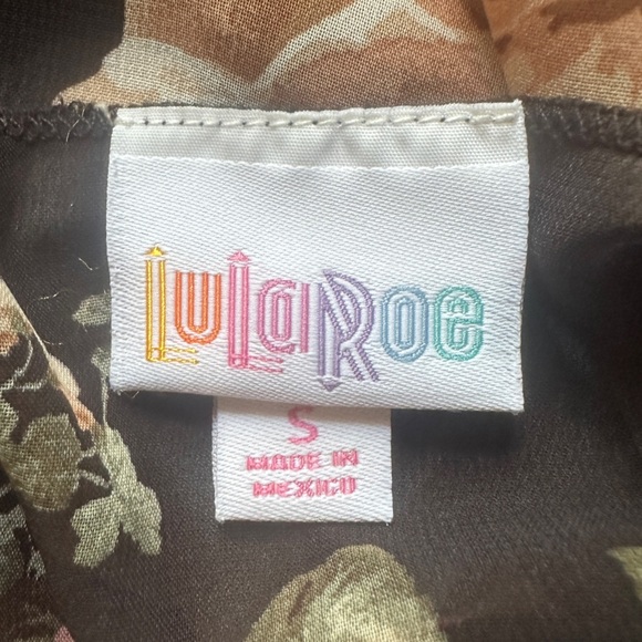 Floral Kimono Robe - Black and Pink - Picture 4 of 4